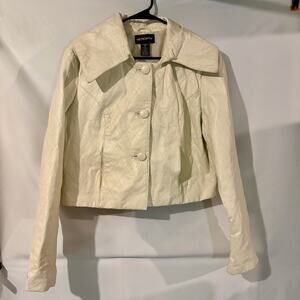 VTG Metro Style Quilted Leather Jacket Sz 16